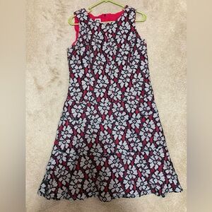 Anne Klein A-line Lace and Hot Pink dress